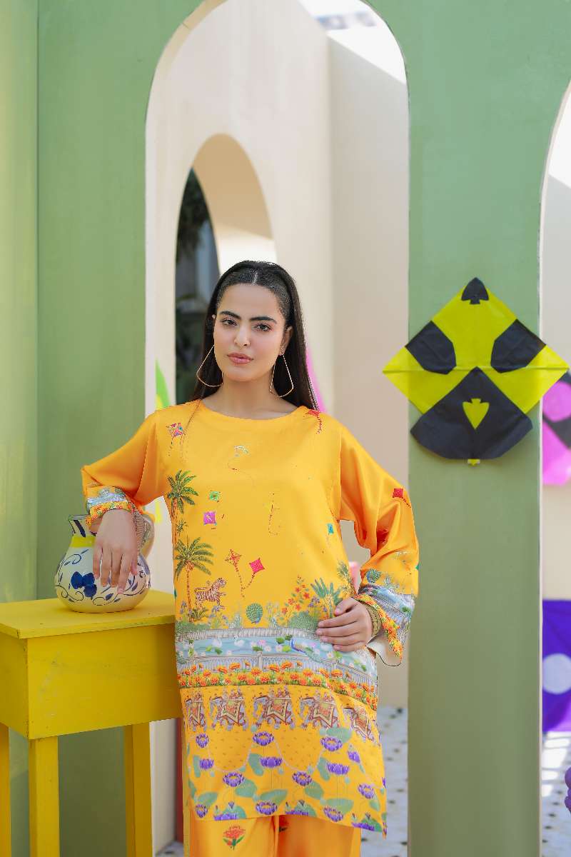 Anayra Amal - Parsley Grip Kite Bloom Printed Suit For Women - 2 Piece