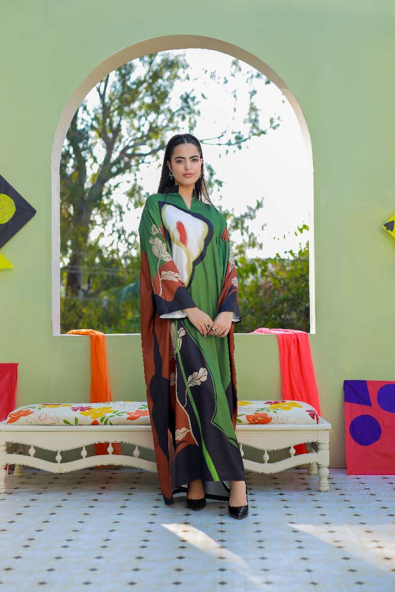 Anayra Amal - Parsley Grip Haze Studio Printed Suit For Women - 1 Piece