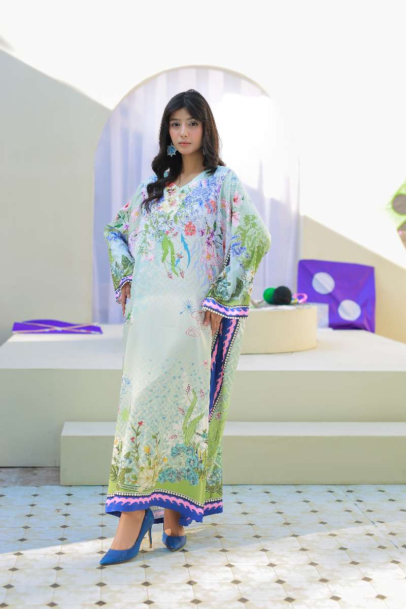 Anayra Amal - Parsley Grip Pattern Play Printed Suit For Women - 1 Piece