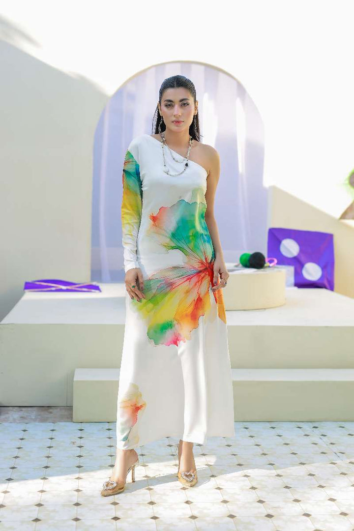 Anayra Amal - Parsley Grip Mono Pop Printed Suit For Women - 1 Piece