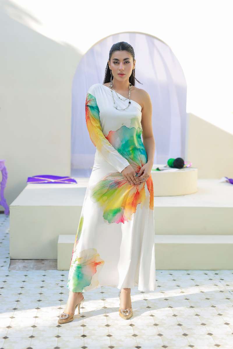 Anayra Amal - Parsley Grip Mono Pop Printed Suit For Women - 1 Piece