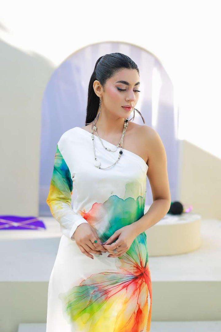 Anayra Amal - Parsley Grip Mono Pop Printed Suit For Women - 1 Piece