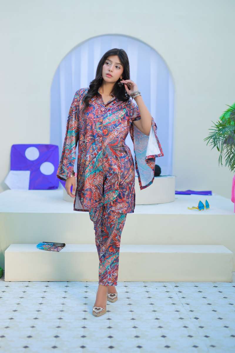 Anayra Amal - Parsley Grip Fluid Form Printed Suit For Women - 2 Piece