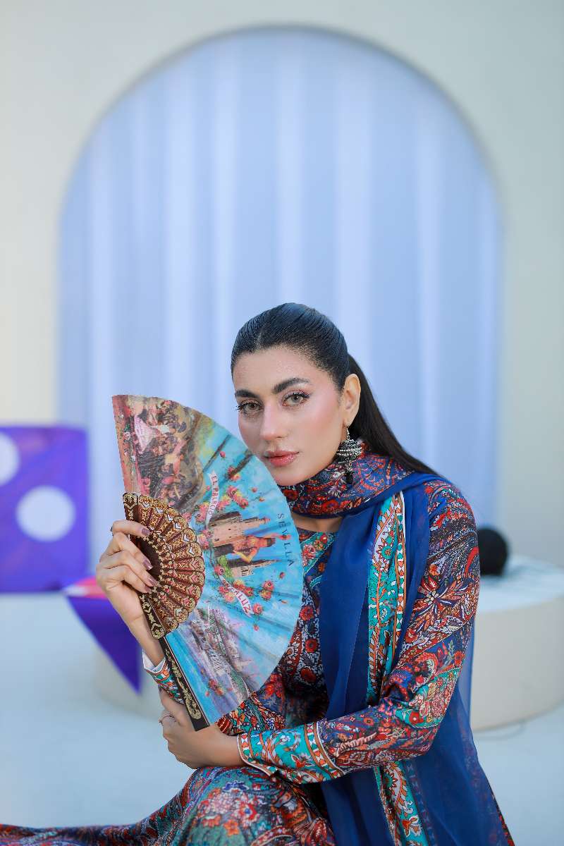 Anayra Amal - Parsley Grip Printverse Printed Suit For Women - 3 Piece