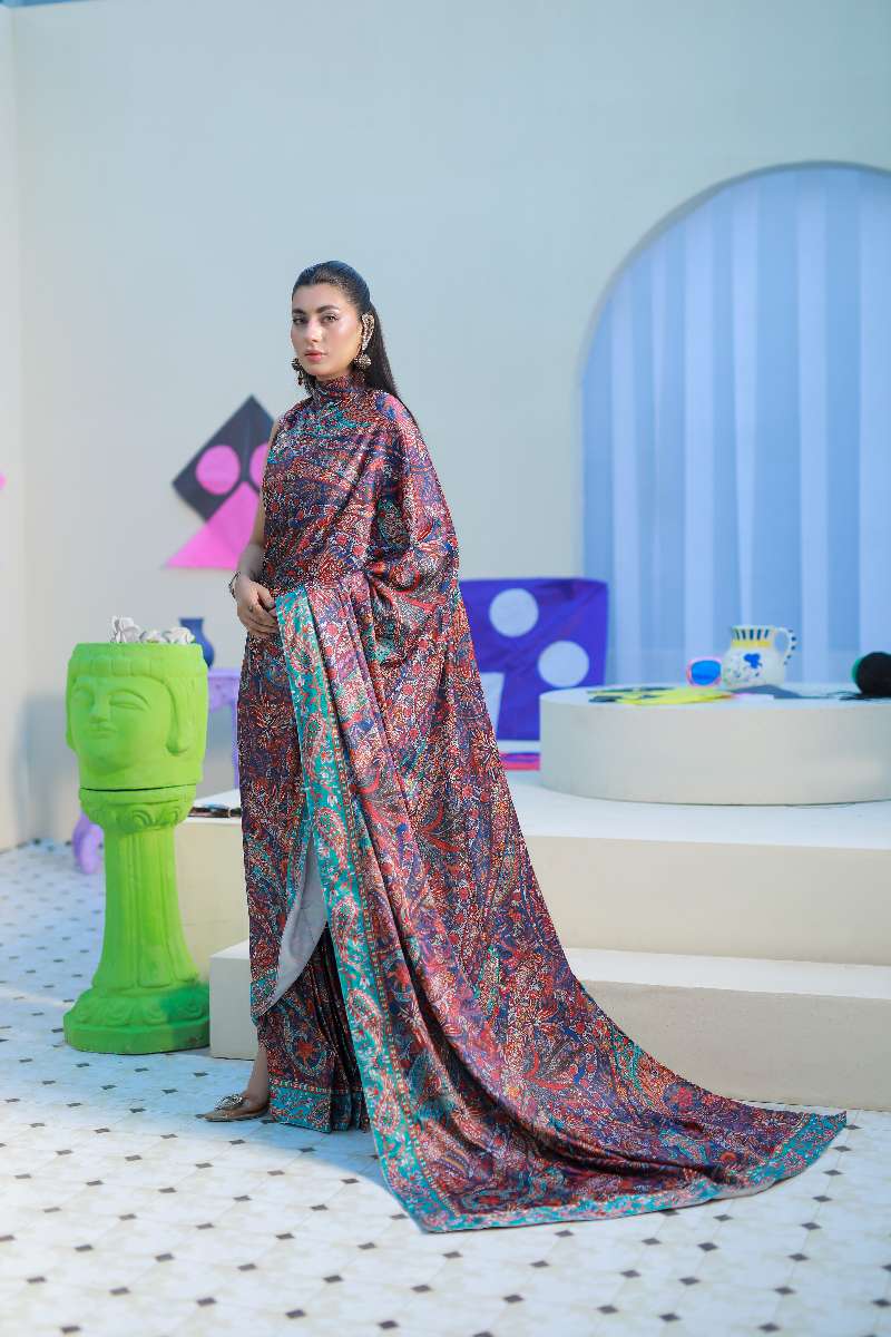 Anayra Amal - Parsley Grip Mood Canvas Printed Suit For Women - 2 Piece