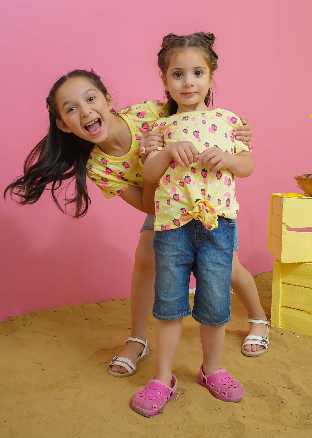 Modest - Strawberry Graphic Tee - Lime - Jersey - 1 Piece