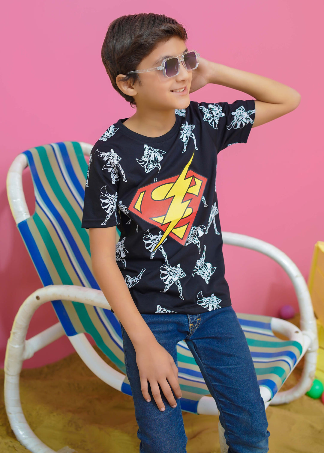 Modest - Superman Graphic Tee - Jersey - 1 Piece