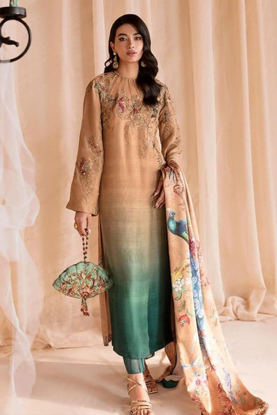 Nilofer Shahid - Turquoise blaze - Embroidered - 3 Piece - Studio by TCS