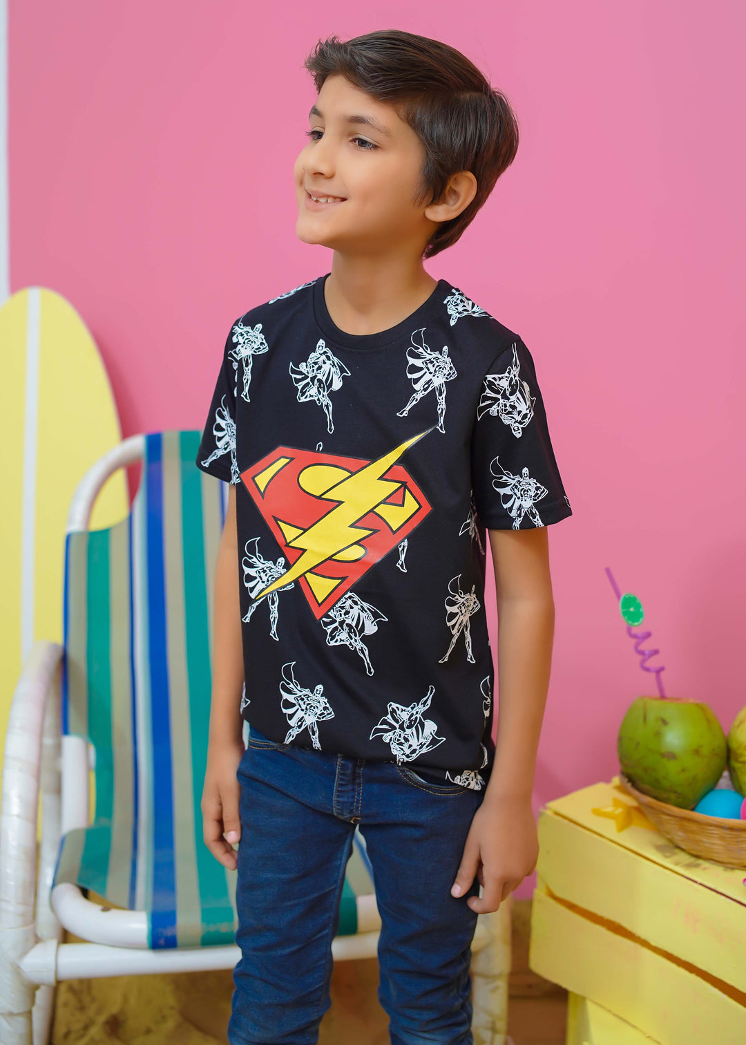 Modest - Superman Graphic Tee - Jersey - 1 Piece