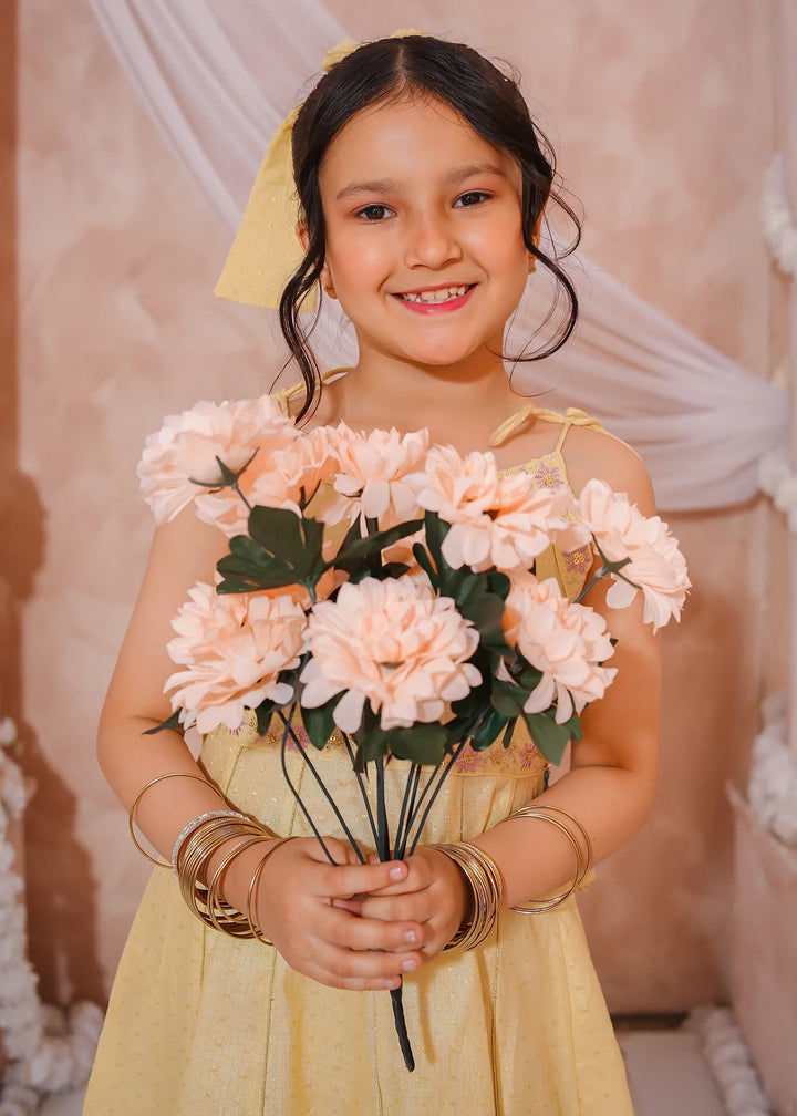 Modest - Maysuri Embroidered Frock For Girl - 3 Piece - Studio by TCS