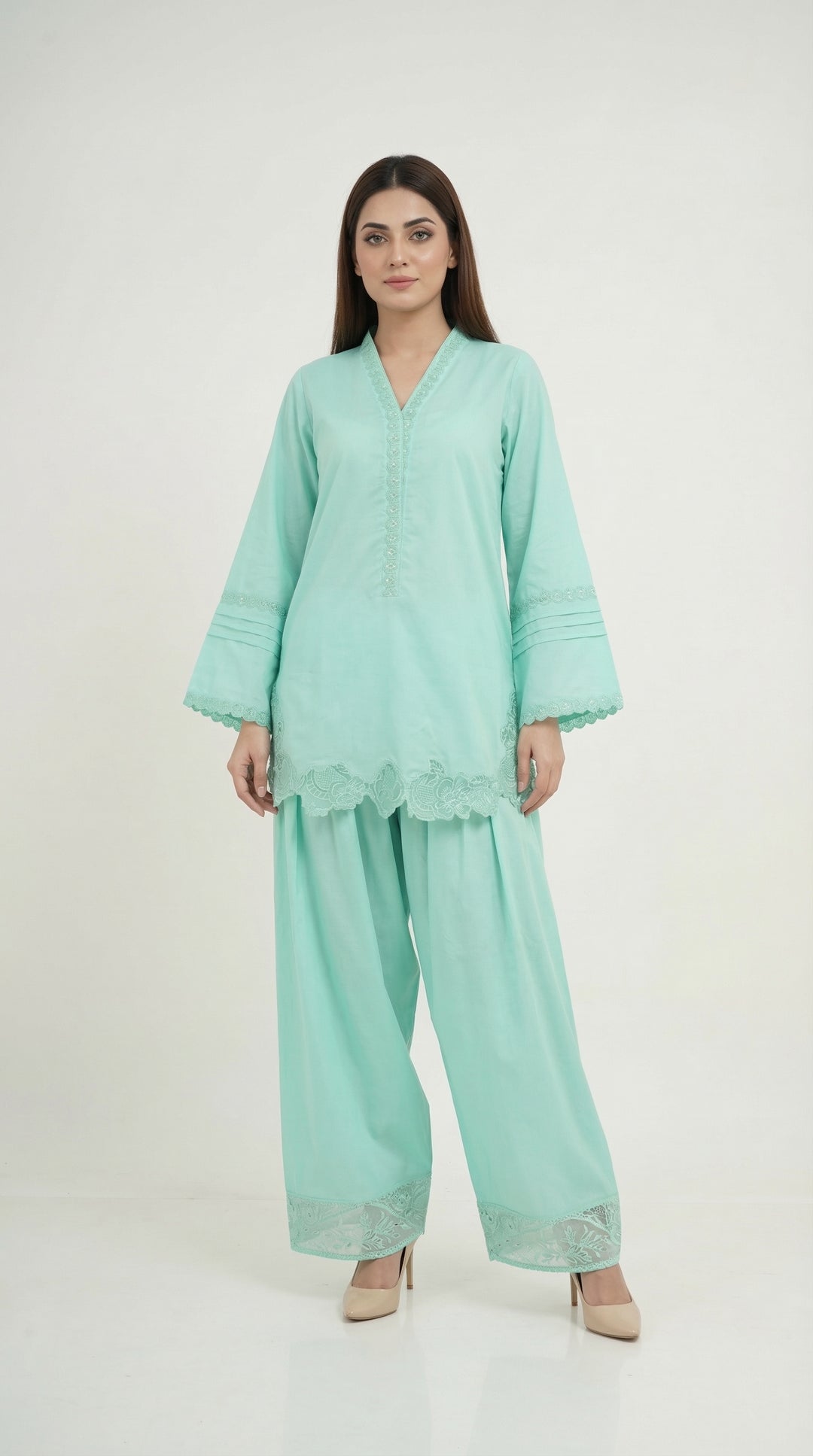Reema Ahsan - Zira Lawn Suit For Women - Sea Green - 2 Piece - Studio by TCS