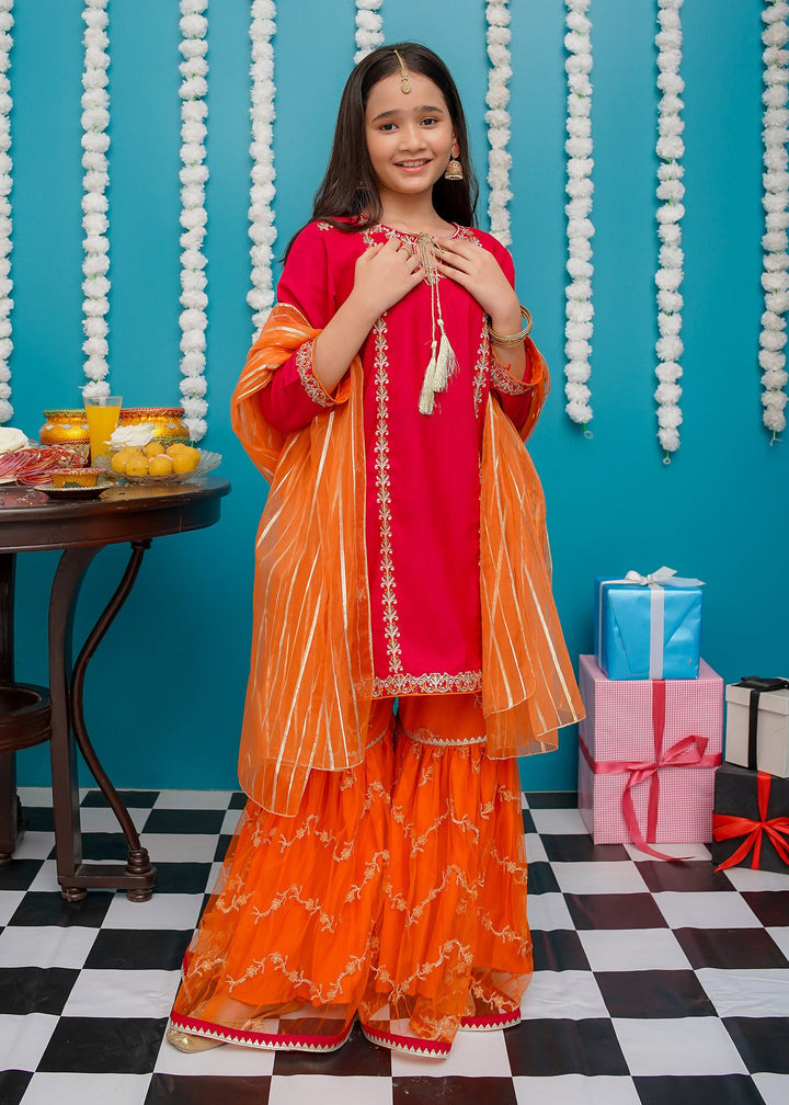 Modest - Gulnoor - Rawsilk Pink - 9045 - 3 Piece