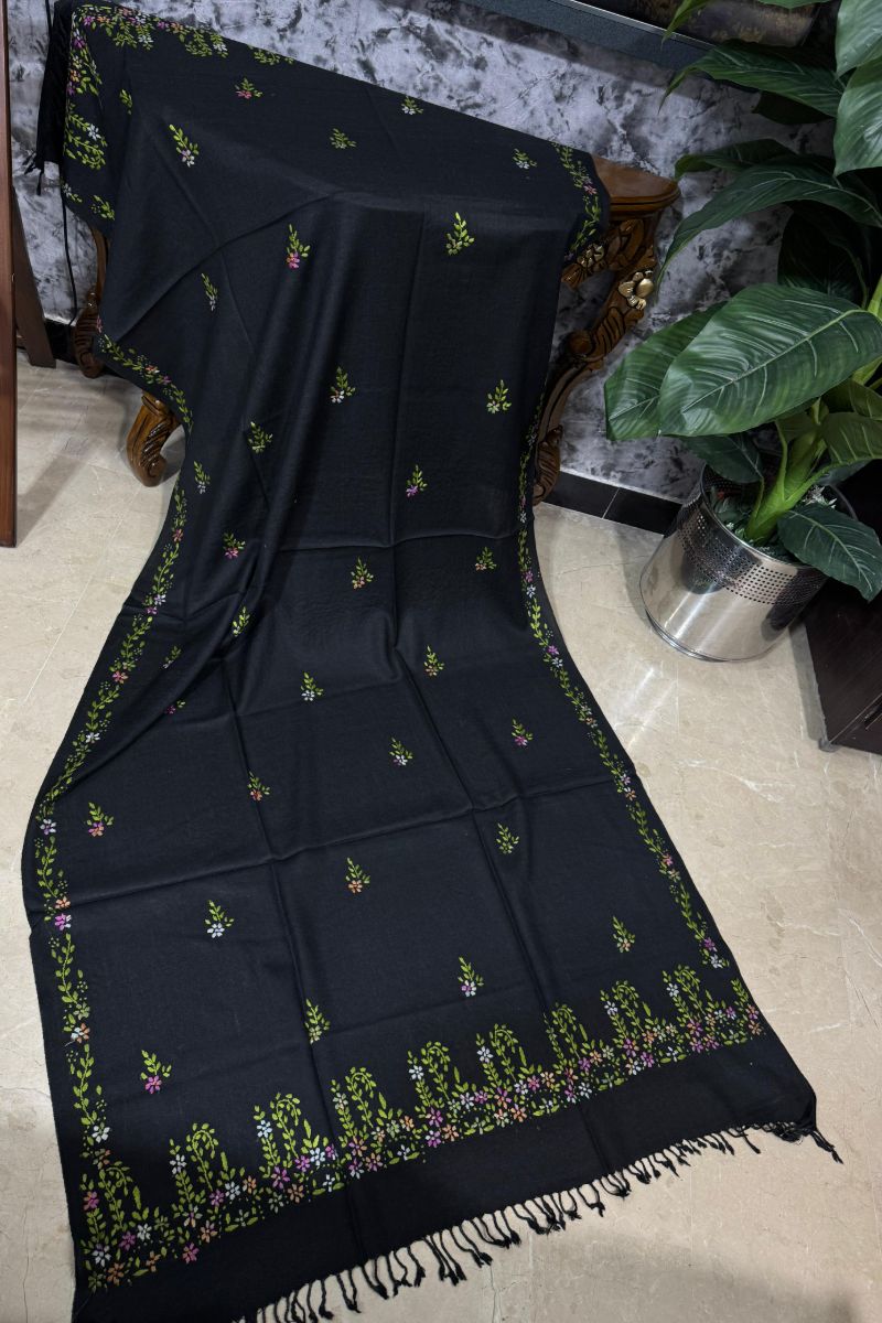 Designs by Amina - Hand Work - Wool Shawl - 1 Piece - 5