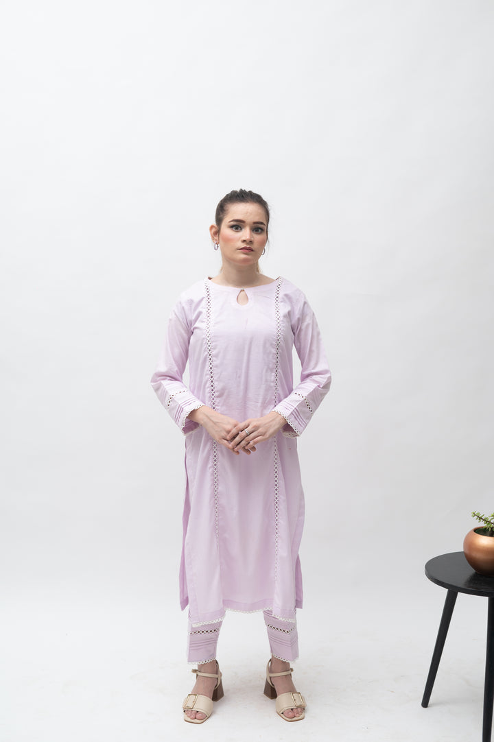 Alifyay - Lavender - Cotton - 2 Piece
