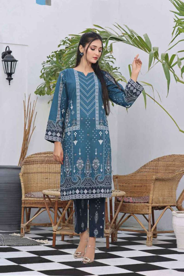 Zarasi - Sapphire - Stitched Lawn Suit - 2 Piece