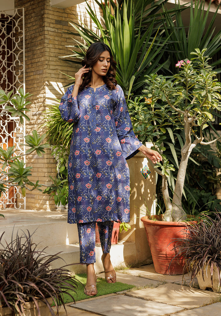 Zarasi - Twilight petals - Stitched Lawn Suit - 2 Piece