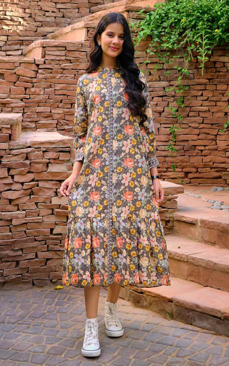 Oaks - Shadow Lawn Printed Kurti - 1 Piece - Studio by TCS
