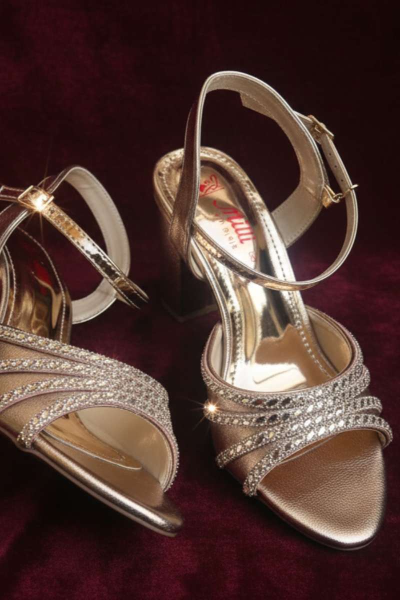 Milli Shoes - Formal High Heels Sandals For Women - Gold