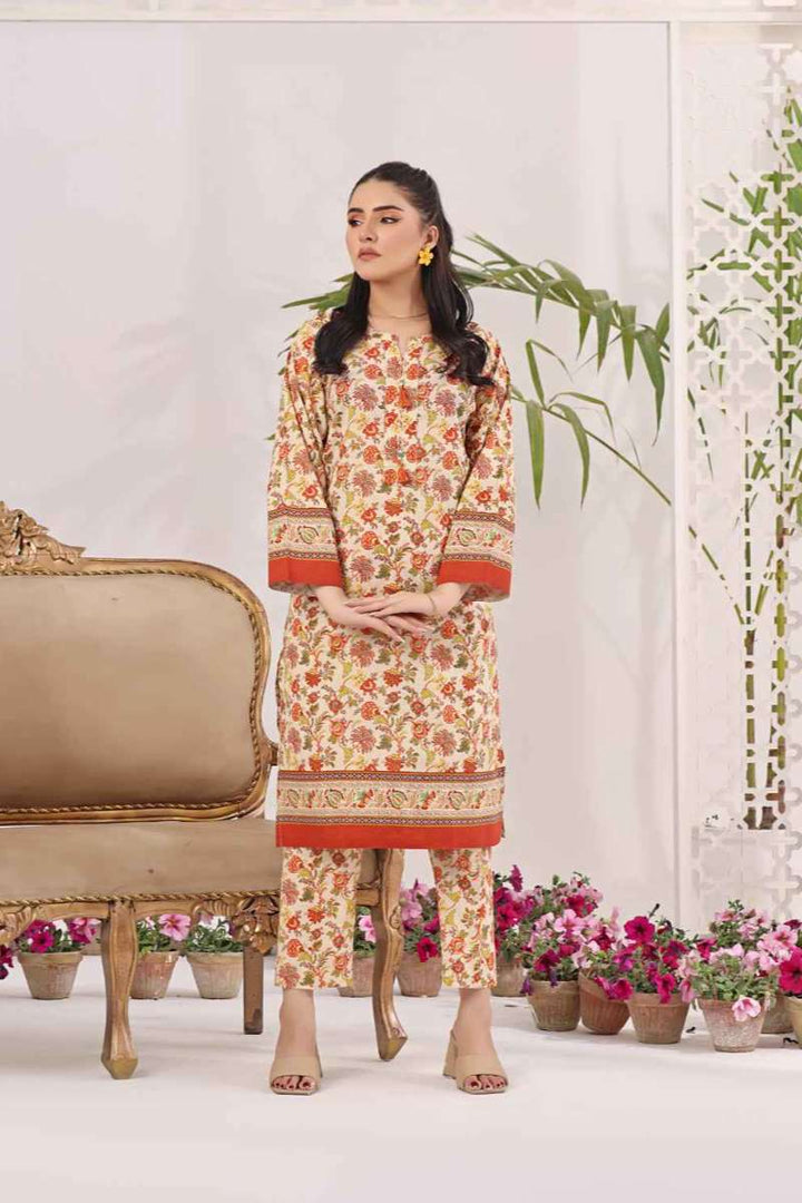 Zarasi - Marigold - Stitched Lawn Suit - 2 Piece