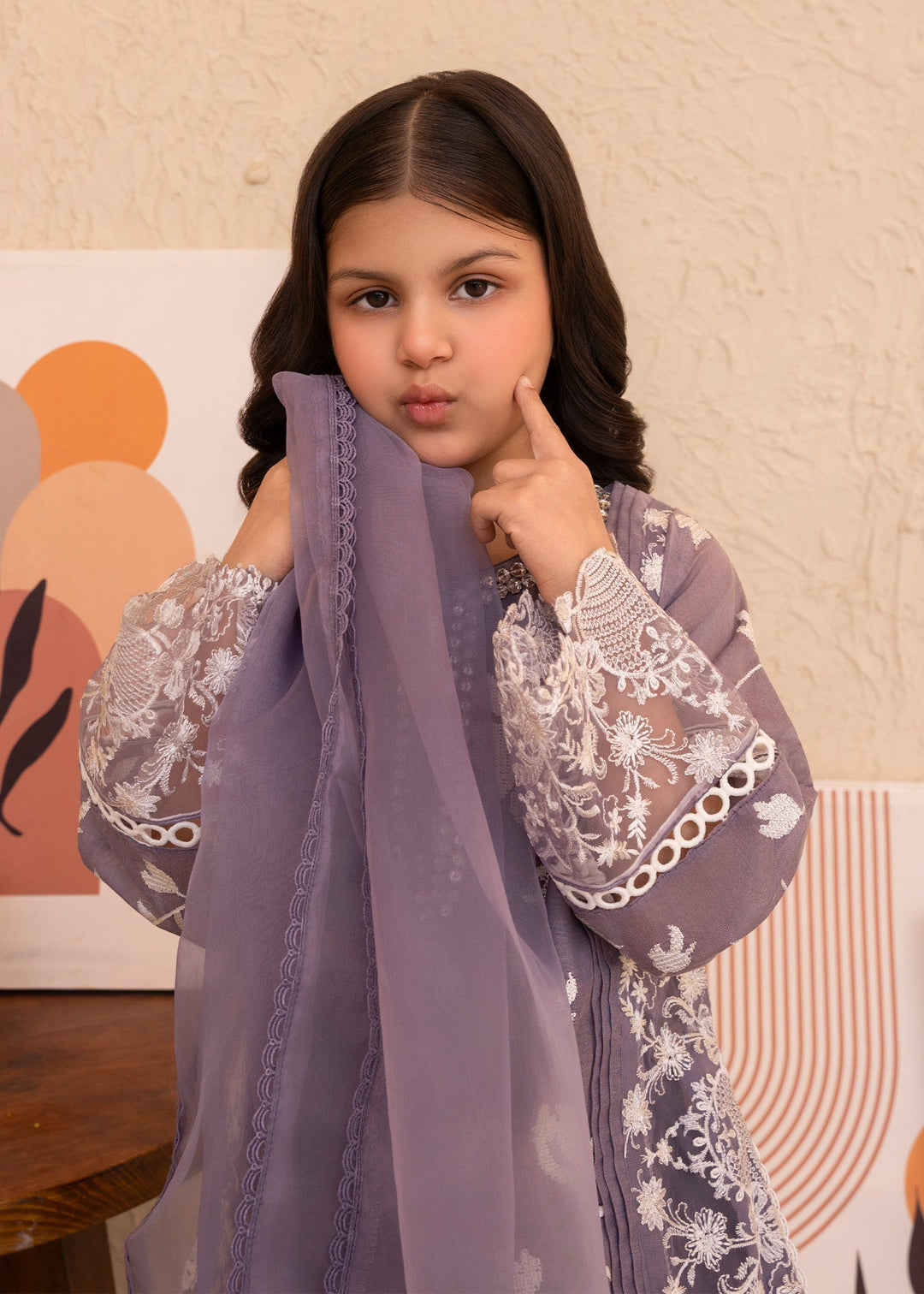 Laleen Noori 3 Piece Suit Purple