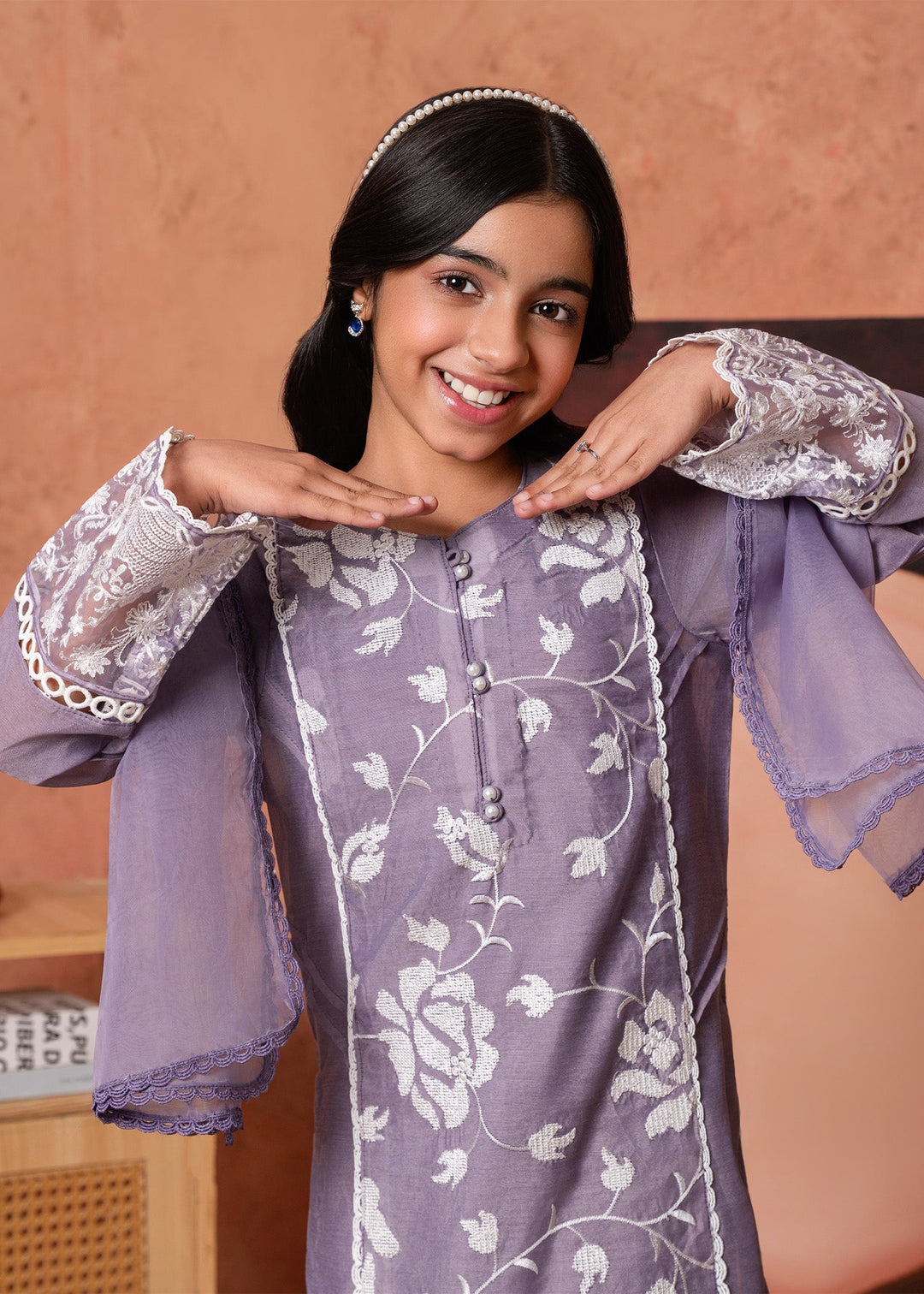 Laleen Ayla Mini 3 Piece Suit Purple