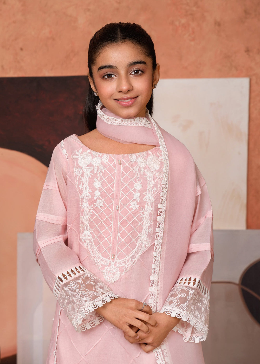 Laleen Chandni 3 Piece Suit Pink