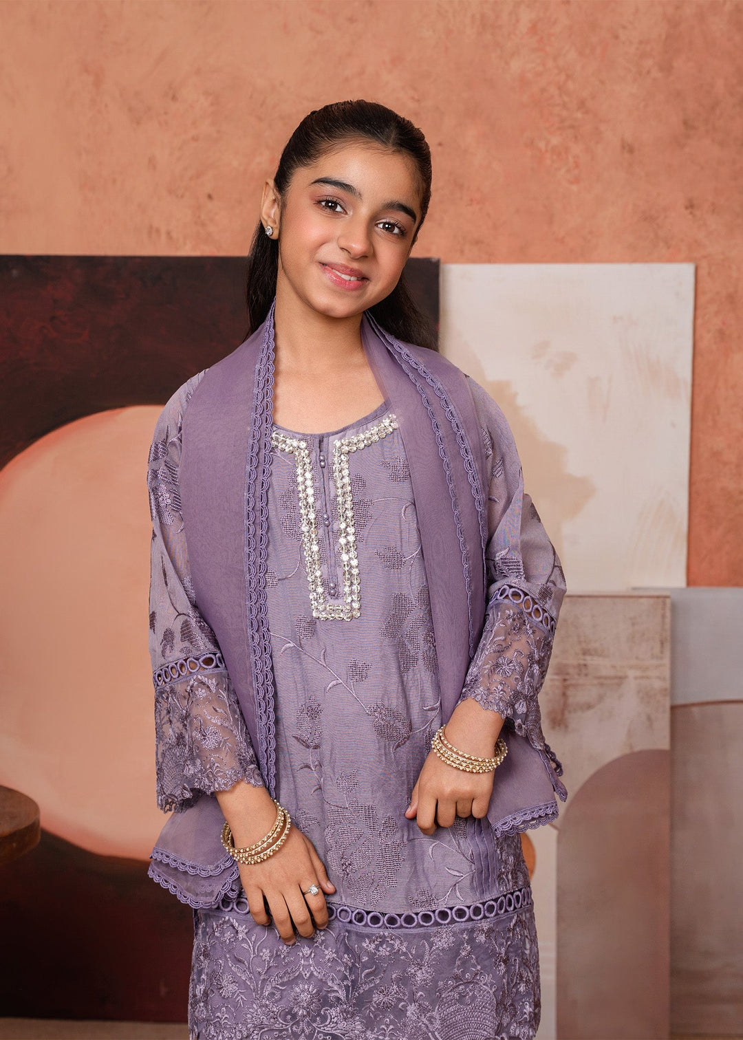 Laleen Hani 3 Piece Suit Purple