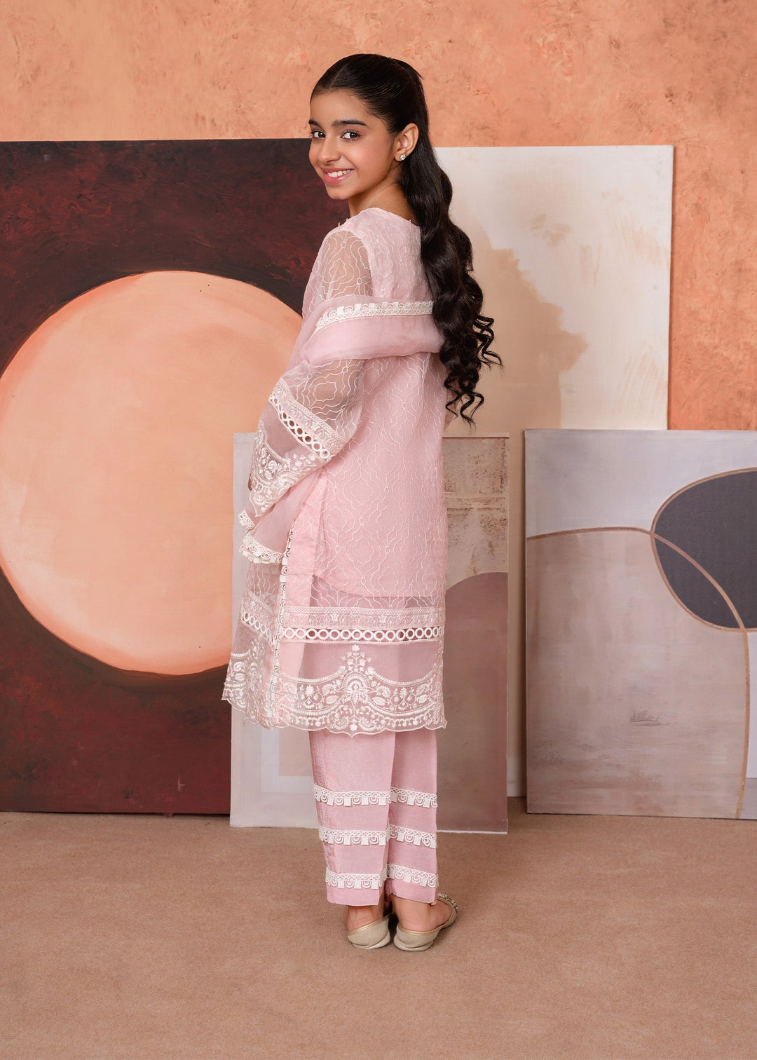 Laleen Zari 3 Piece Suit Pink
