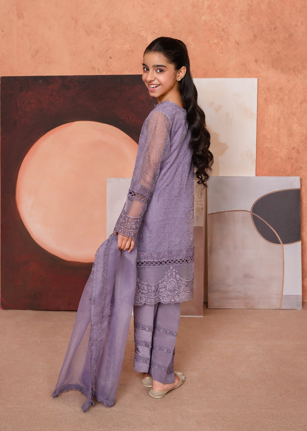 Laleen Rumi 3 Piece Suit Purple