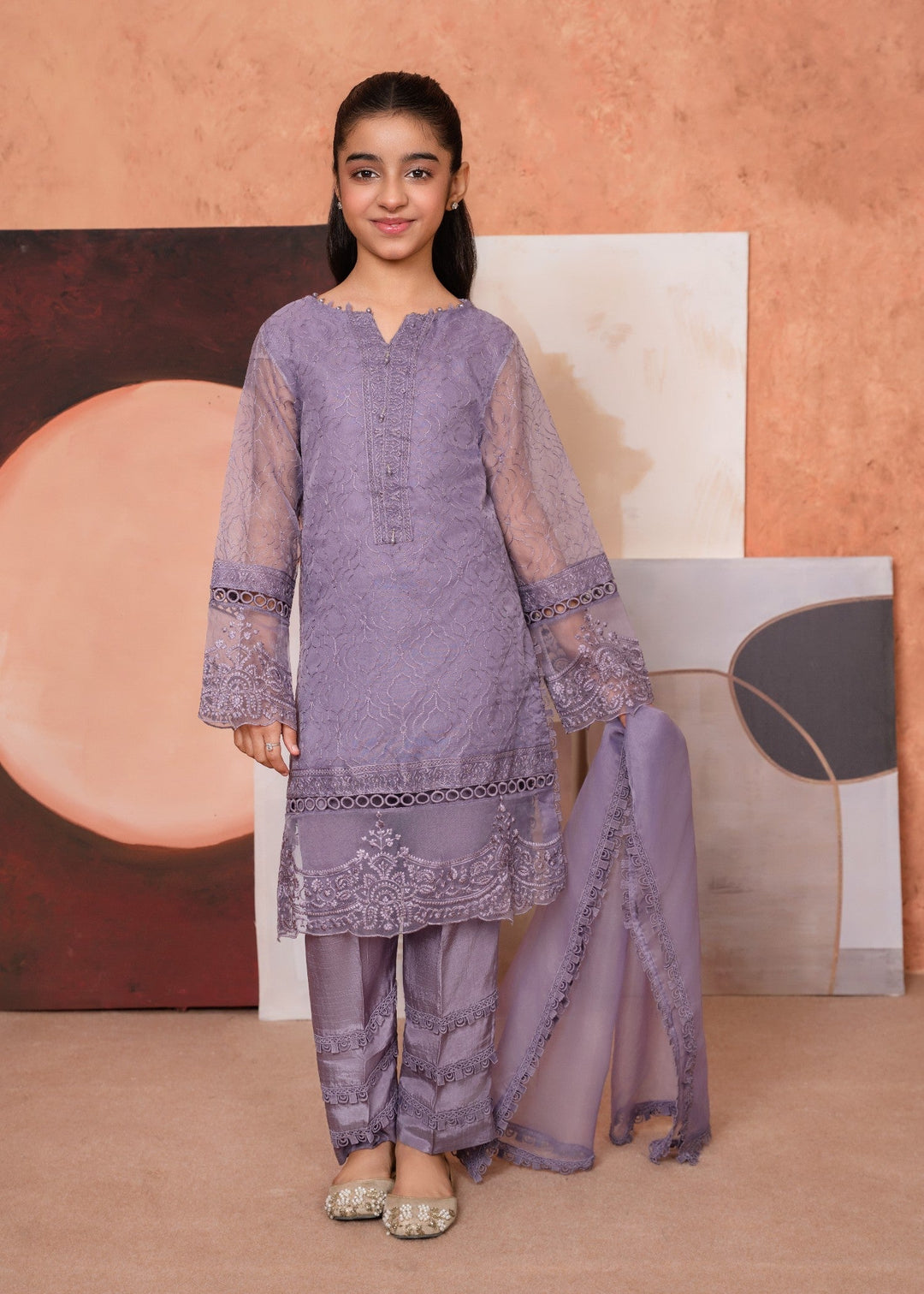 Laleen Rumi 3 Piece Suit Purple