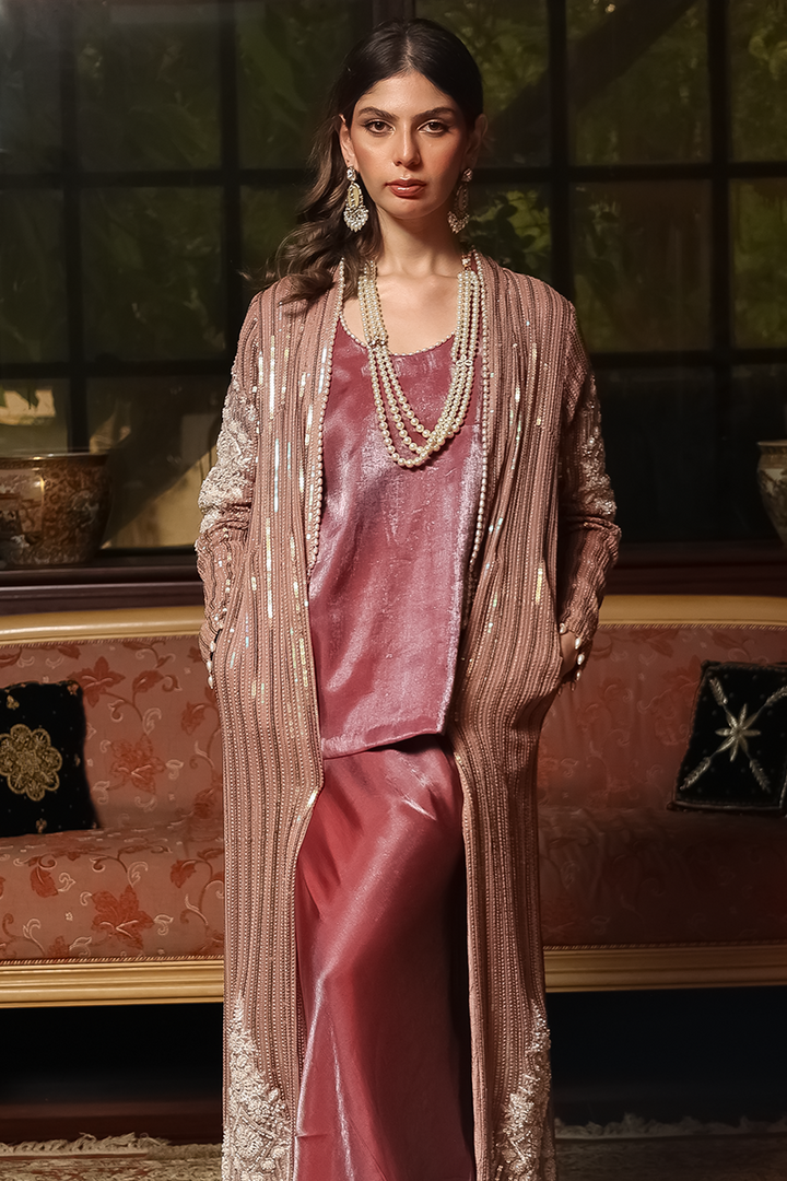 Huma Adnan - Crimson - Crimson Red - 2 Piece