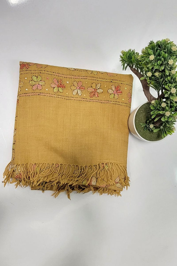 Designs by Amina - Hand Work - Wool - Shawl - 1 Piece - 0022