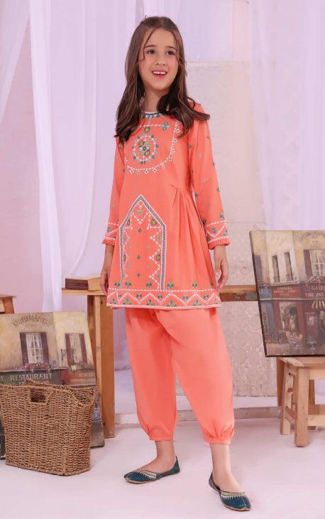 Oaks - Polki Lawn Embroidered Kurti - 1 Piece - Studio by TCS