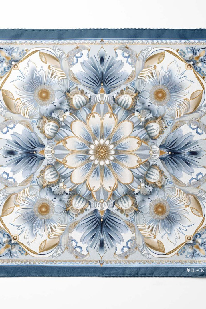 Black Wolf - LUXURY ARABIC SILK ASCOT - Feather Grey - 1 Piece