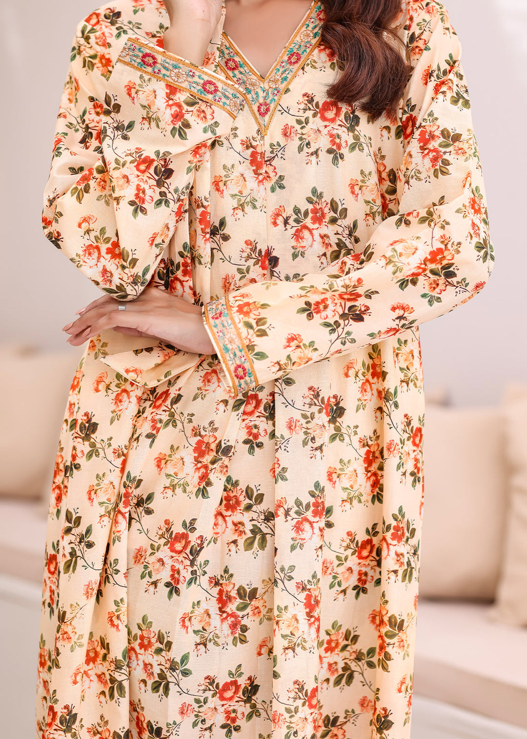 Nawaem Altulle - Hayat - beige - cotton - 1 Piece