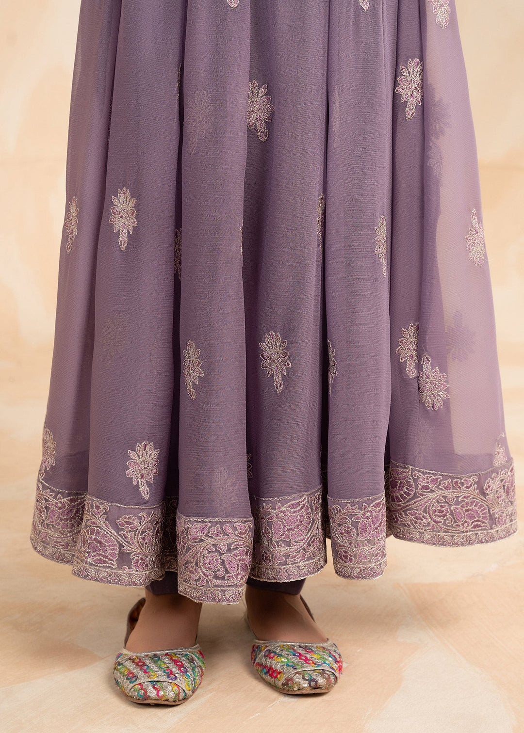 Laleen Phoney Pishwas Purple 3 Piece