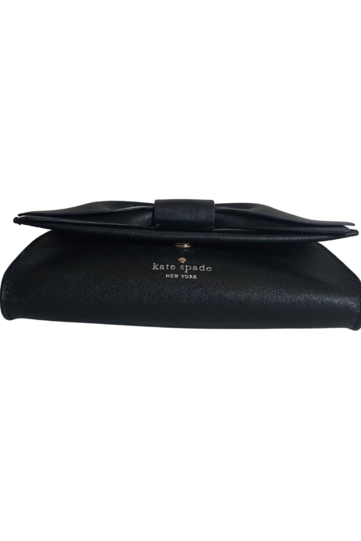 Pre-Loved Treasures - Kate Spade Black Leather Olive Drive Hetty Bow Cross Body Bag