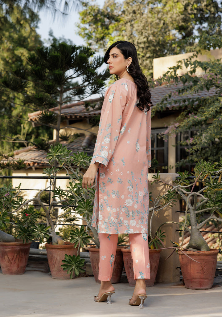 Zarasi - Peach Whisper - Stitched Lawn Suit - 2 Piece