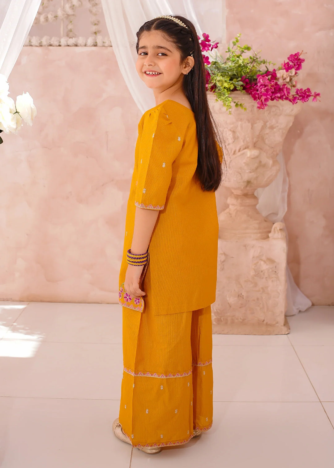 Modest - Cotton Lawn Embroidered Suit For Girl - 3 Piece