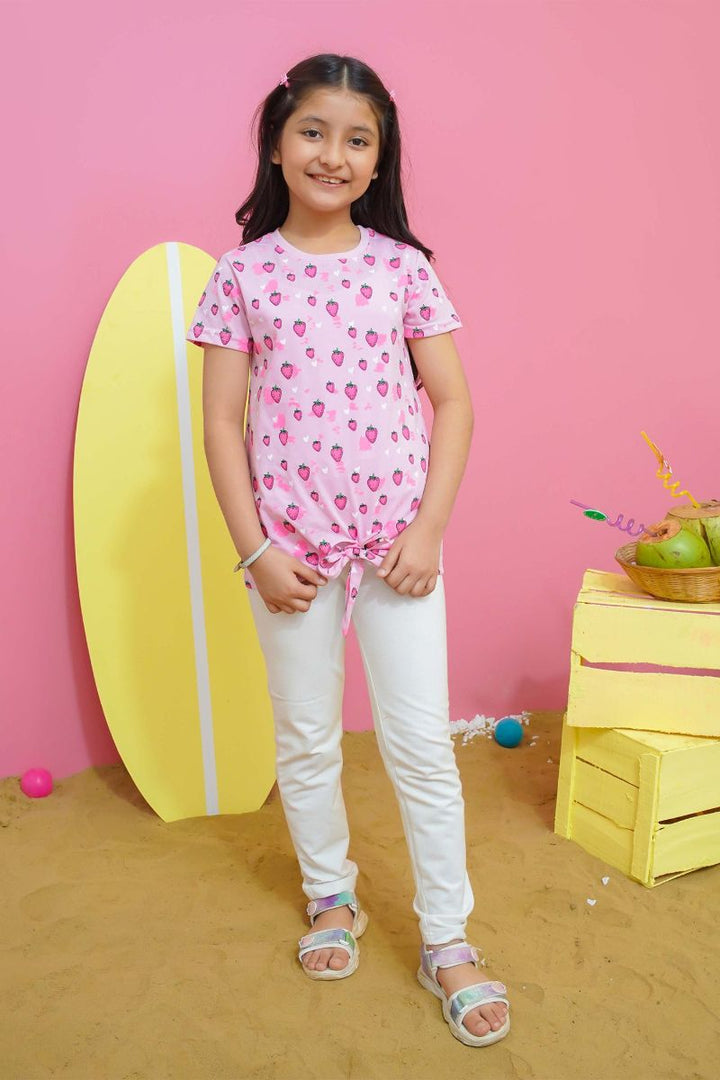 Modest - Strawberry Graphic Tee - Jersey - 1 Piece