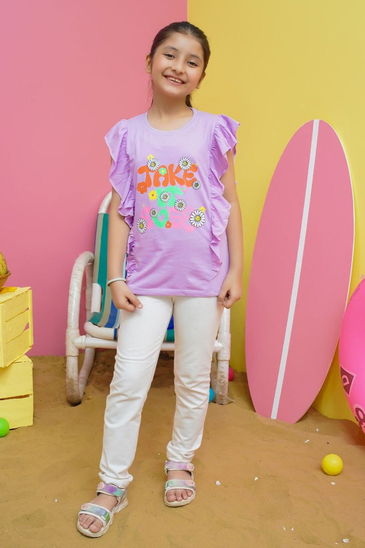 Modest - Girls Summer Tee - Purple - Jersey - 1 Piece