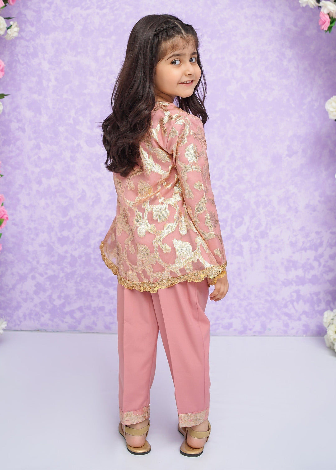 Modest - Hoor - Pink - Banarsi - 2 Piece