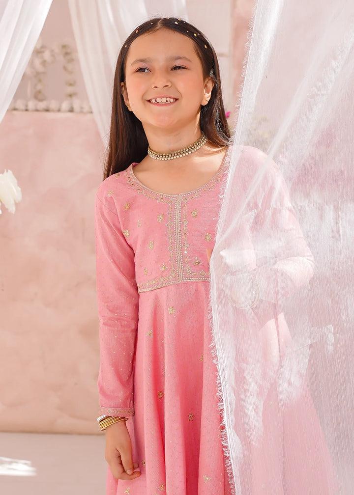 Modest - Cotton Lawn Embroidered Suit For Girl - 3 Piece