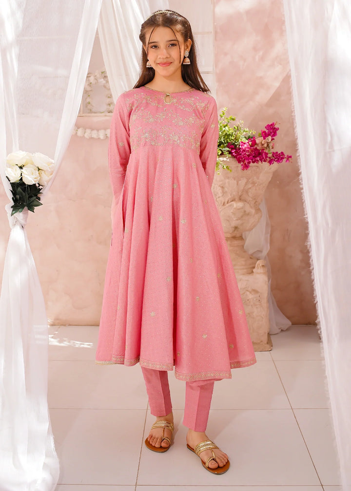 Modest - Cotton Lawn Embroidered Suit For Girl - 3 Piece