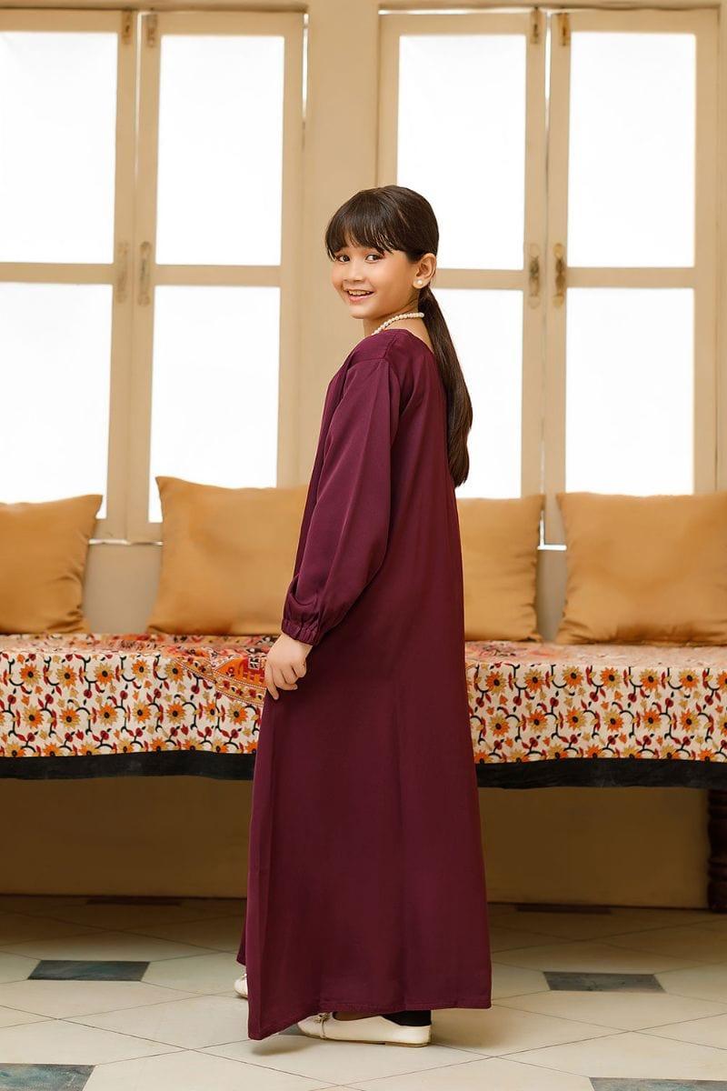 Hijabi Kids - Royal Plum Abaya Kids - Studio by TCS