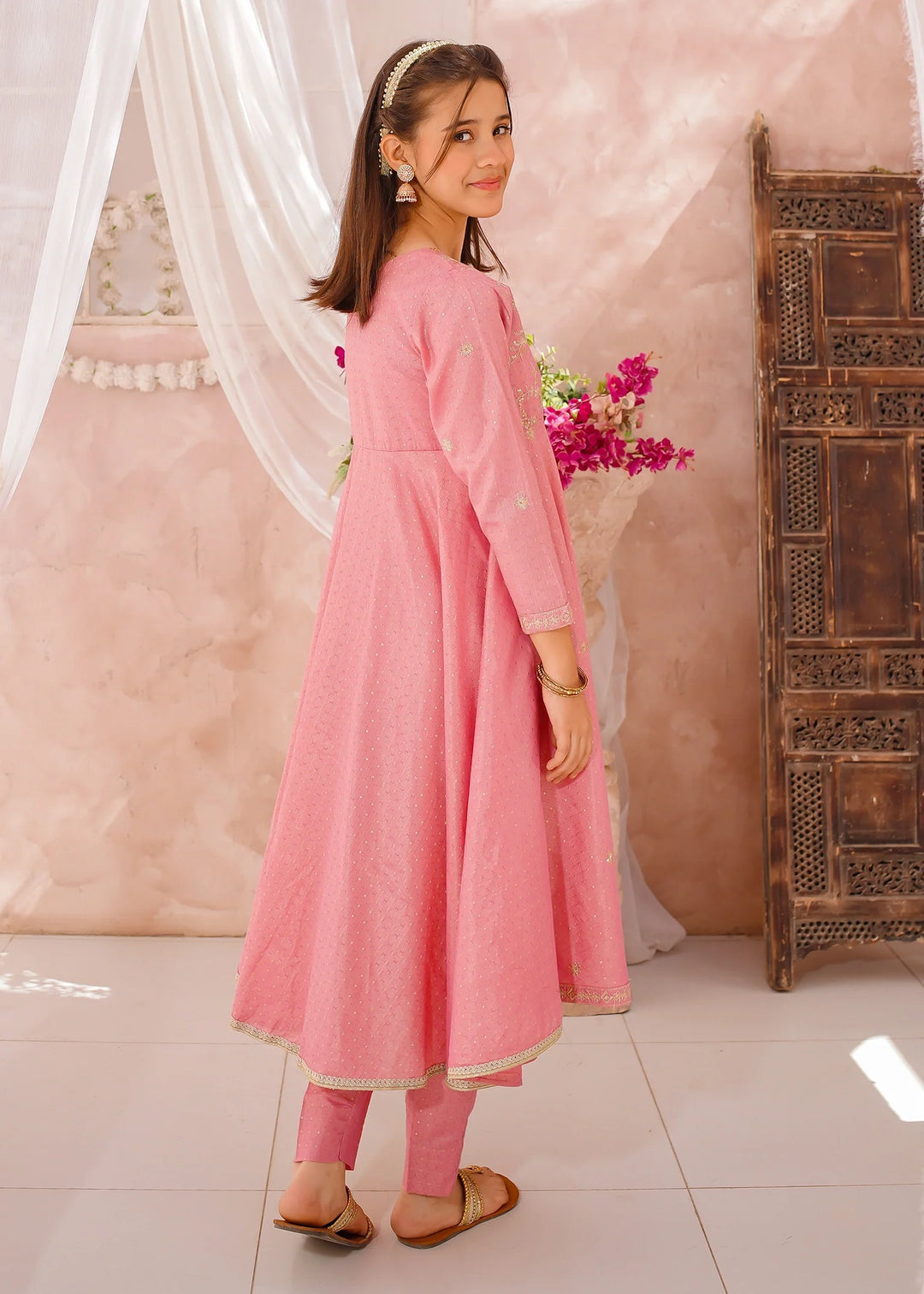 Modest - Cotton Lawn Embroidered Suit For Girl - 3 Piece