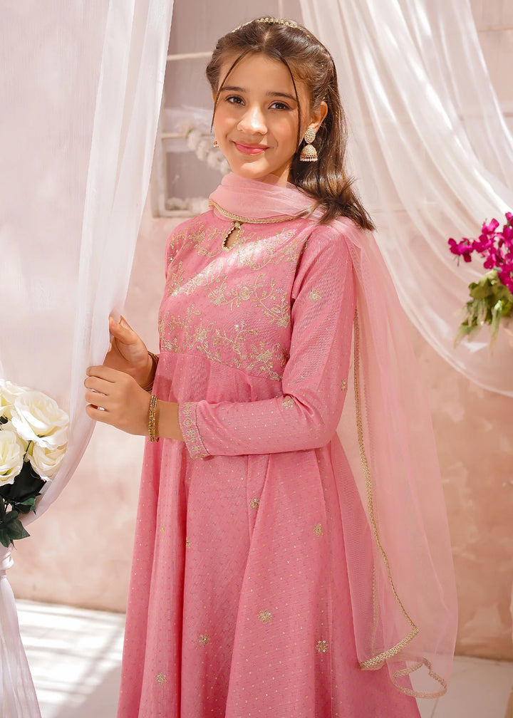 Modest - Cotton Lawn Embroidered Suit For Girl - 3 Piece