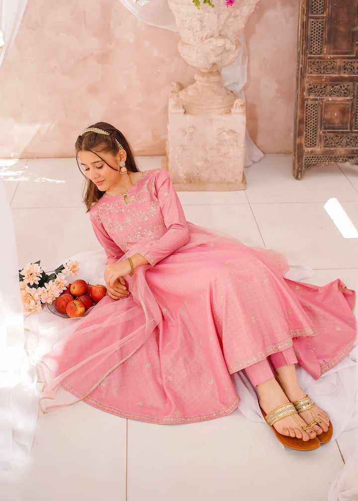 Modest - Cotton Lawn Embroidered Suit For Girl - 3 Piece