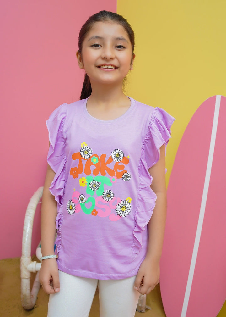 Modest - Girls Summer Tee - Purple - Jersey - 1 Piece