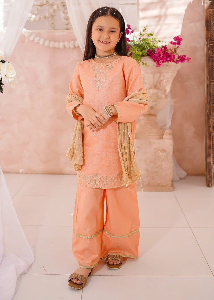 Modest - Cotton Lawn Embroidered Suit For Girl - 3 Piece
